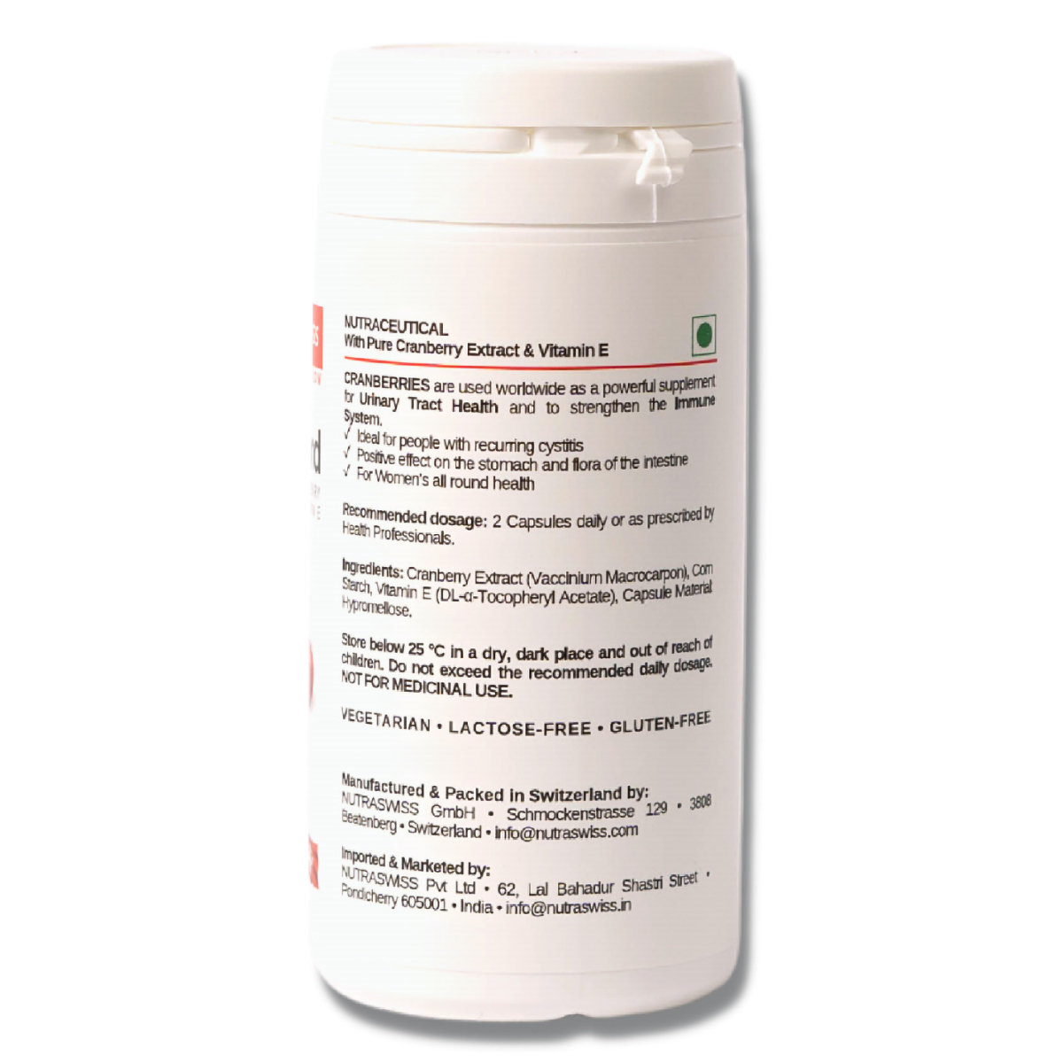 Nutraswiss CranGuard, 60 Capsules, Pack of 1 Nutraswiss CranGuard, 60 Capsules, Pack of 1