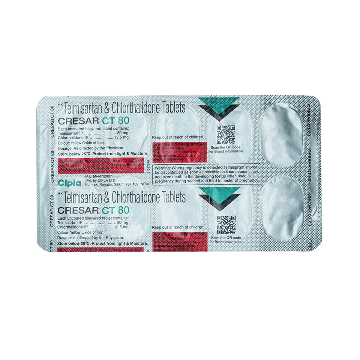 Cresar CT 80 Tablet 10's, Pack of 10 Cresar CT 80 Tablet 10's, Pack of 10