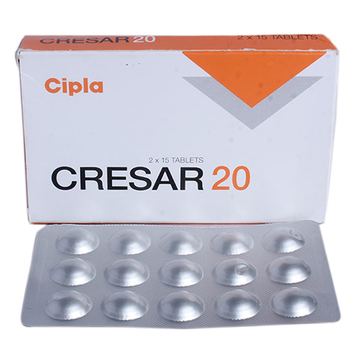 Cresar 20 Tablet 15's, Pack of 15 TabletS Cresar 20 Tablet 15's, Pack of 15 TabletS