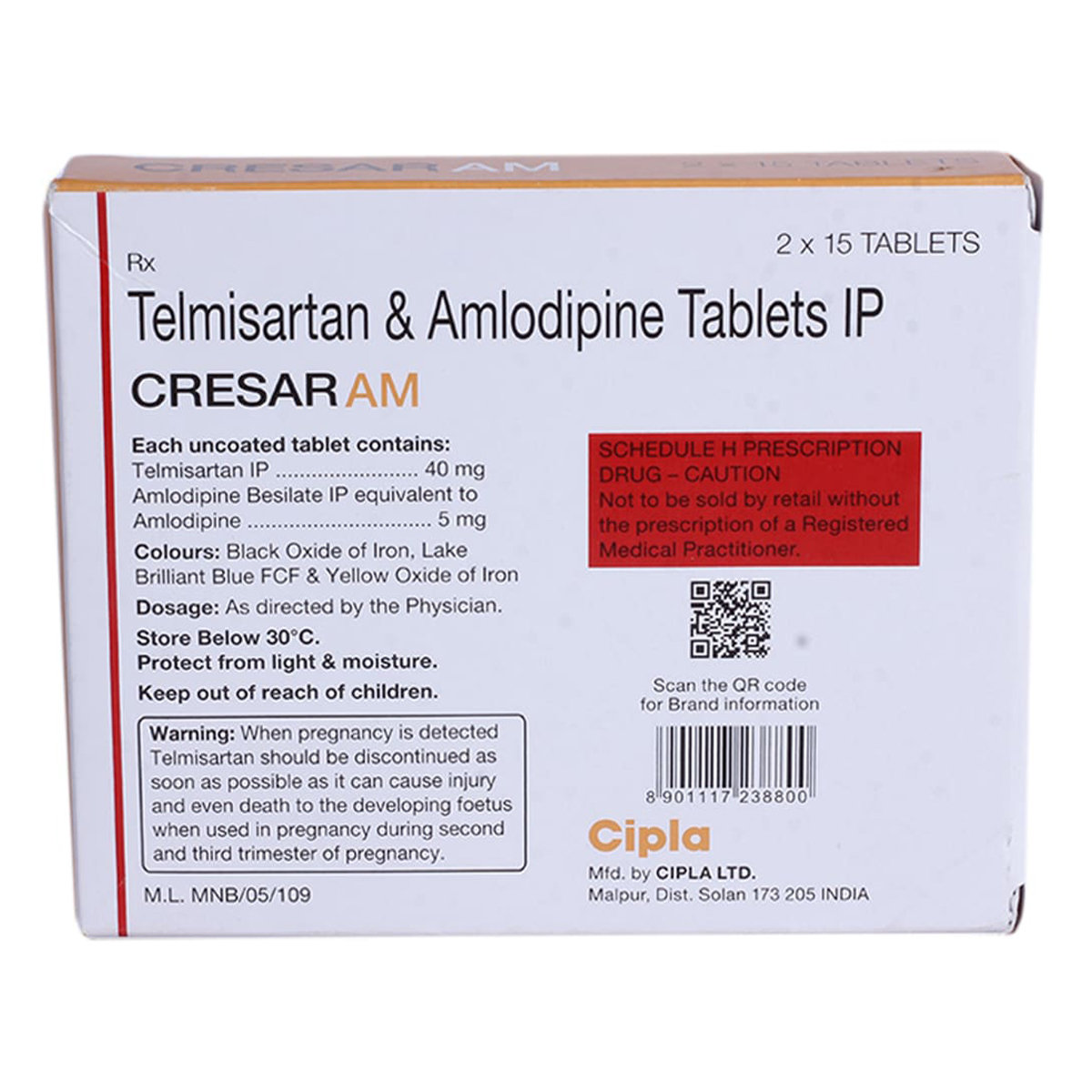 Cresar AM Tablet 15's, Pack of 15 TabletS Cresar AM Tablet 15's, Pack of 15 TabletS