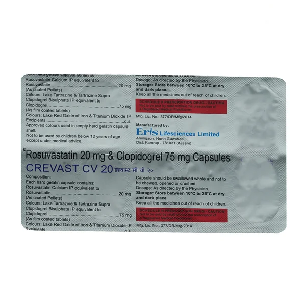 Crevast CV 20 Capsule 10's