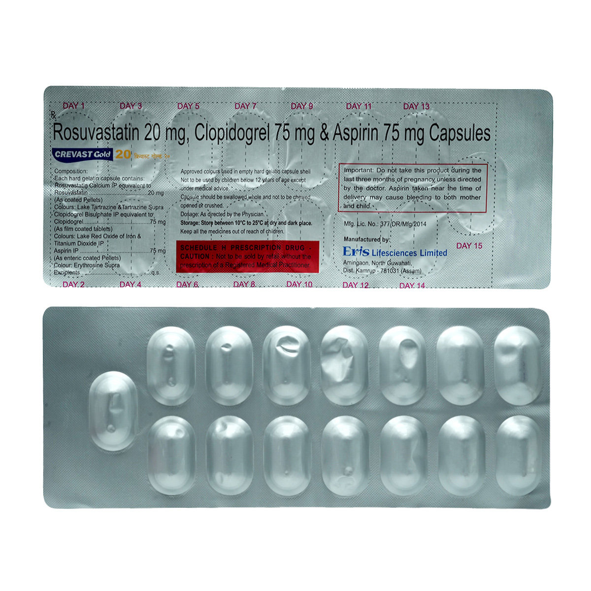 Crevast Gold 20 Capsule 15's, Pack of 15 CapsuleS Crevast Gold 20 Capsule 15's, Pack of 15 CapsuleS