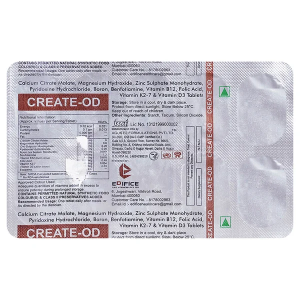 Create-OD Tablet 10's