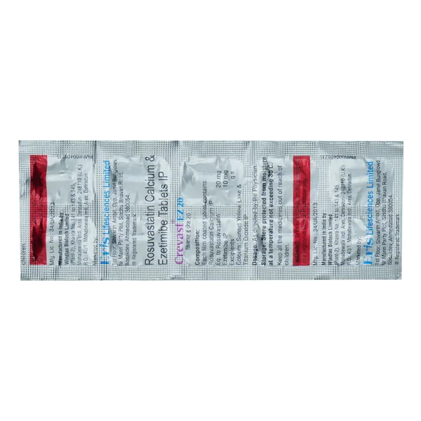 Crevast EZ 20 Tablet 10's, Pack of 10