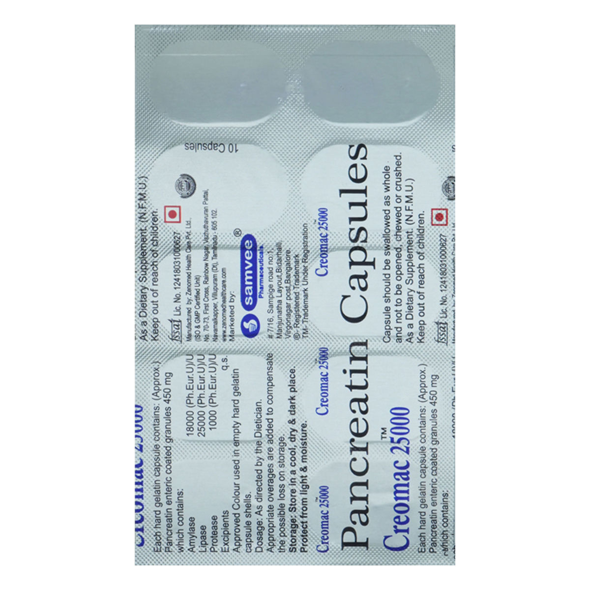 Buy Creomac 25000 Capsule 10's Online