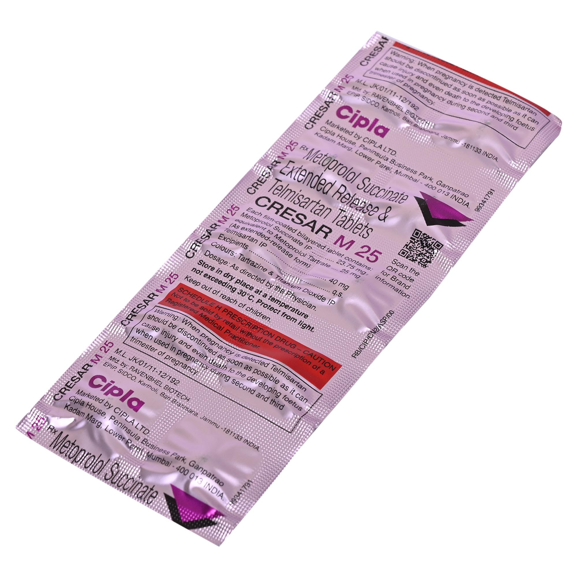 Cresar M 25 Tablet 10's, Pack of 10 TabletS Cresar M 25 Tablet 10's, Pack of 10 TabletS