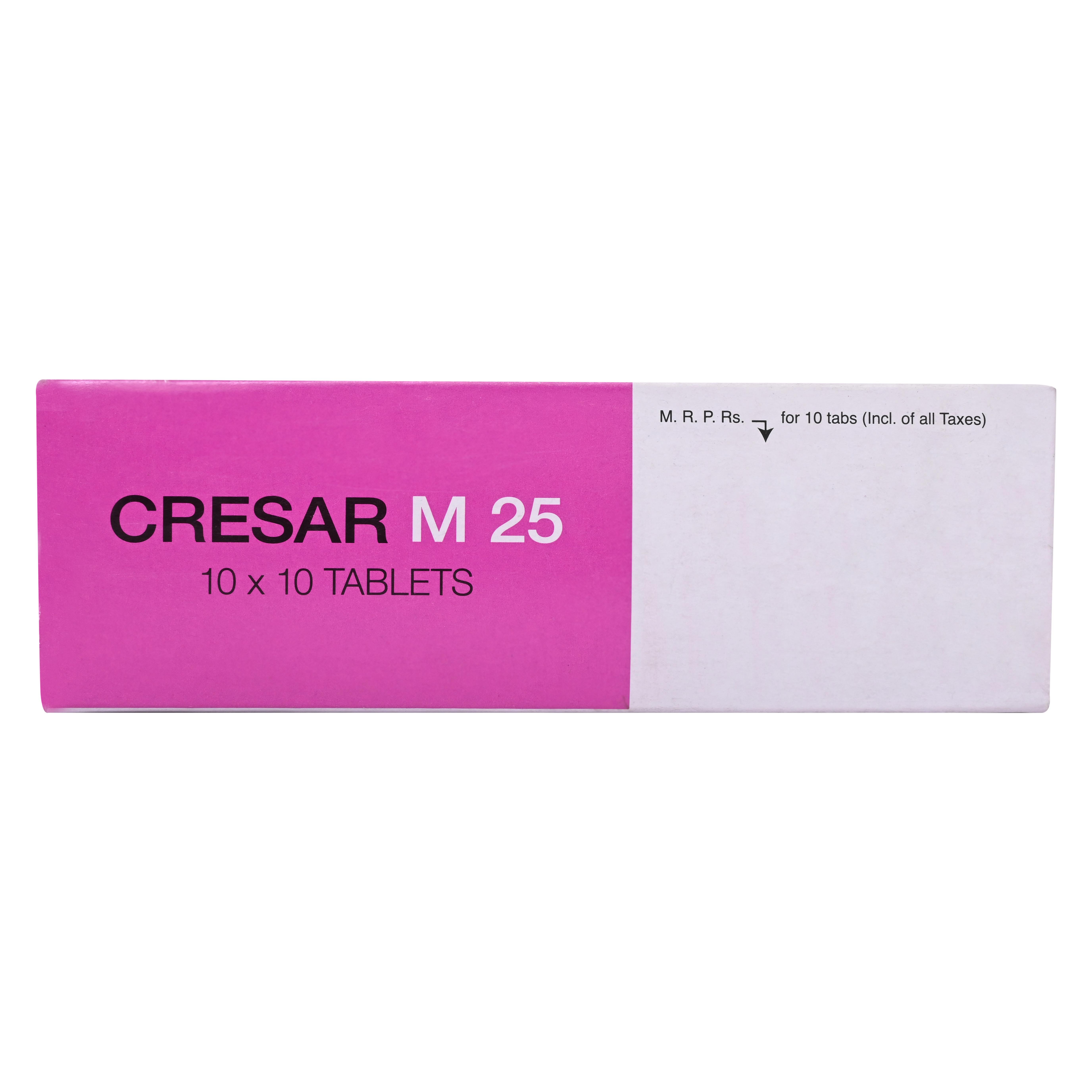 Cresar M 25 Tablet 10's, Pack of 10 TabletS Cresar M 25 Tablet 10's, Pack of 10 TabletS