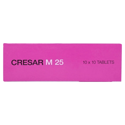 Cresar M 25 Tablet 10's, Pack of 10 TabletS