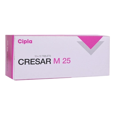 Cresar M 25 Tablet 10's, Pack of 10 TabletS