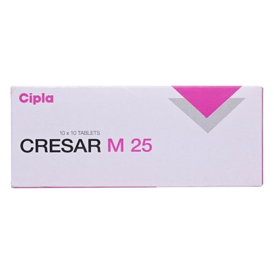 Cresar M 25 Tablet 10's, Pack of 10 TabletS