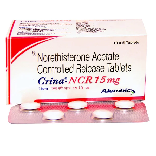 Crina-NCR 15 mg Tablet 5's, Pack of 5 TABLETS