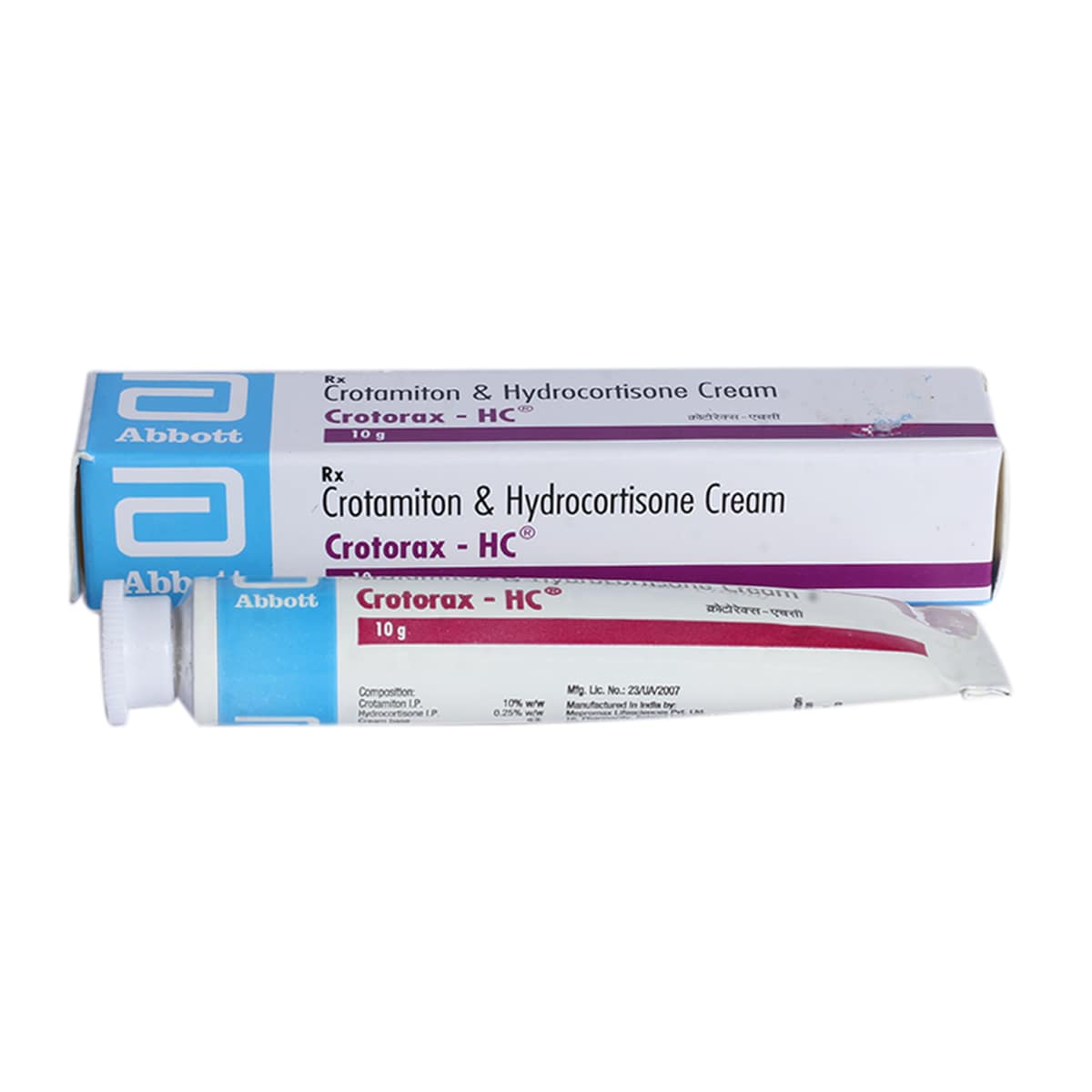 Crotorax-HC Cream 10 gm | Crotamiton & Hydrocortisone | Treat Scabies, Pack of 1 Cream Crotorax-HC Cream 10 gm | Crotamiton & Hydrocortisone | Treat Scabies, Pack of 1 Cream