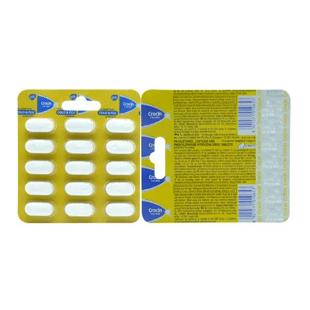 Crocin Cold & Flu Max Tablet 15's