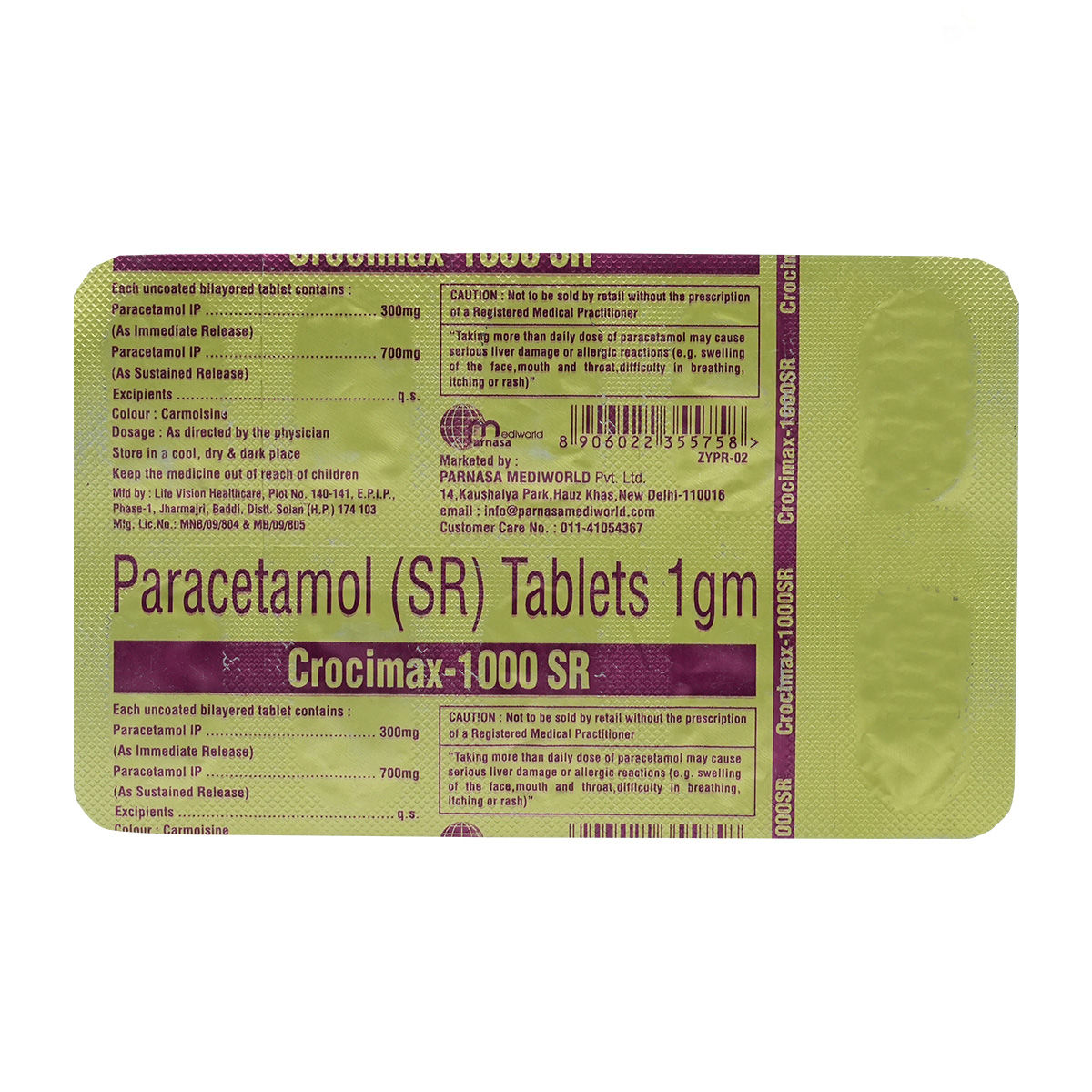 Buy Crocimax-1000SR Tablet 10's Online