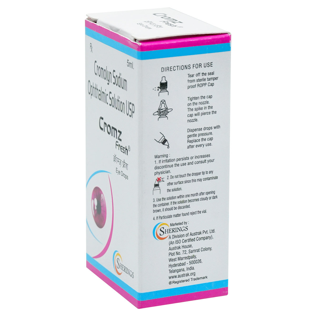 Cromz Fresh Eye Drops 5 ml, Pack of 1 Eye Drops Cromz Fresh Eye Drops 5 ml, Pack of 1 Eye Drops