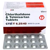 CTD-T 6.25/40 Tablet 15's, Pack of 15 TABLETS