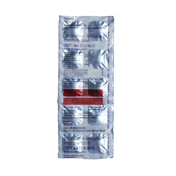 CTD-T AM 12.5/80/5mg Tablet 10's, Pack of 10 TABLETS