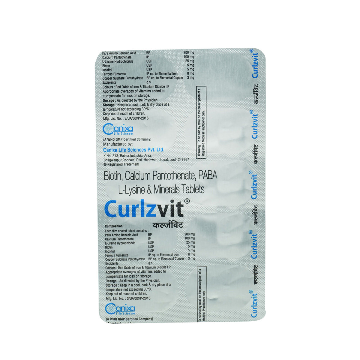 Curlzvit Tablet 10's, Pack of 10 Curlzvit Tablet 10's, Pack of 10