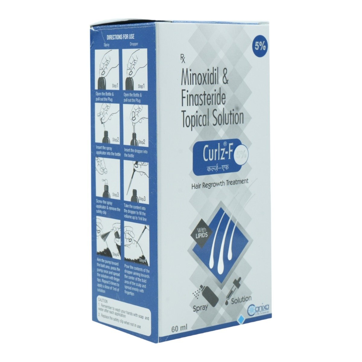 Curlz-F 5% Solution 60 ml, Pack of 1 SOLUTION Curlz-F 5% Solution 60 ml, Pack of 1 SOLUTION