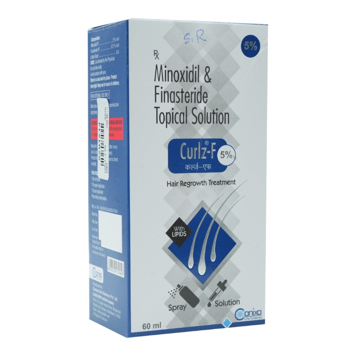 Curlz-F 5% Solution 60 ml, Pack of 1 SOLUTION Curlz-F 5% Solution 60 ml, Pack of 1 SOLUTION