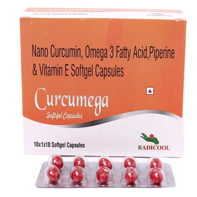 Curcumega Capsule 10's, Pack of 10 CAPSULES