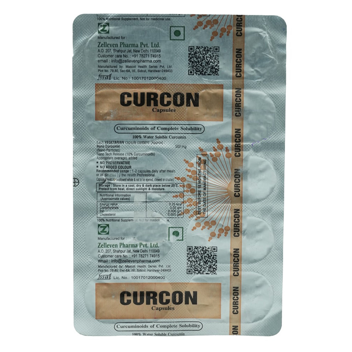 Curcon Capsule 10's, Pack of 10 CAPSULES Curcon Capsule 10's, Pack of 10 CAPSULES