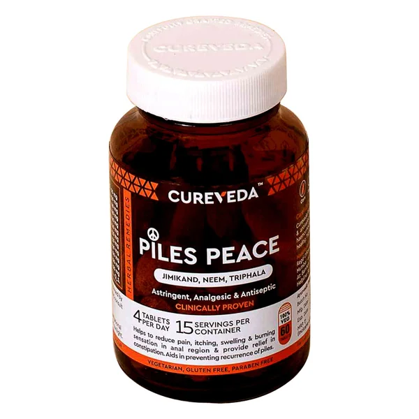 Cureveda Piles Peace, 60 Tablets