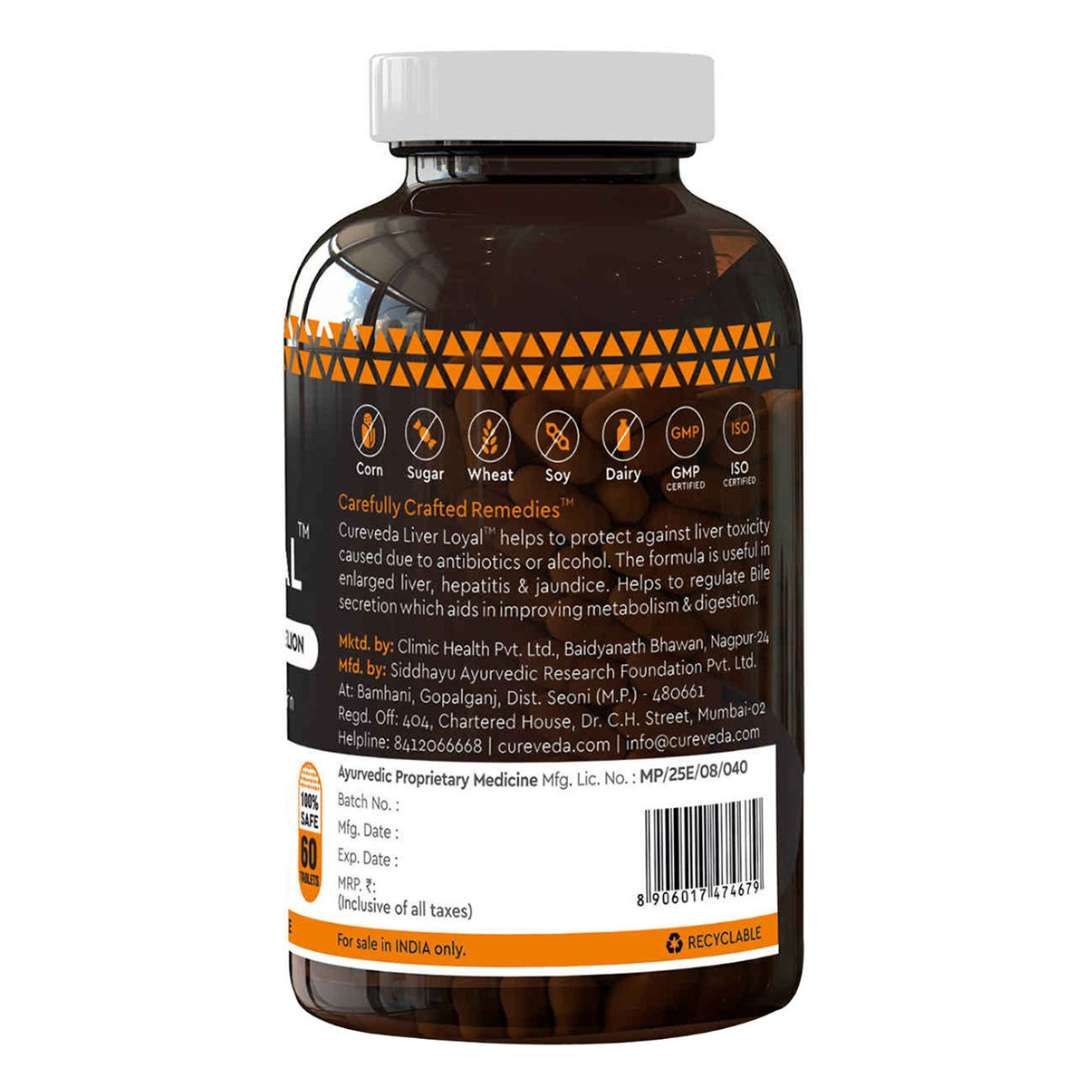 Cureveda Liver Loyal, 60 Tablets, Pack of 1 Cureveda Liver Loyal, 60 Tablets, Pack of 1