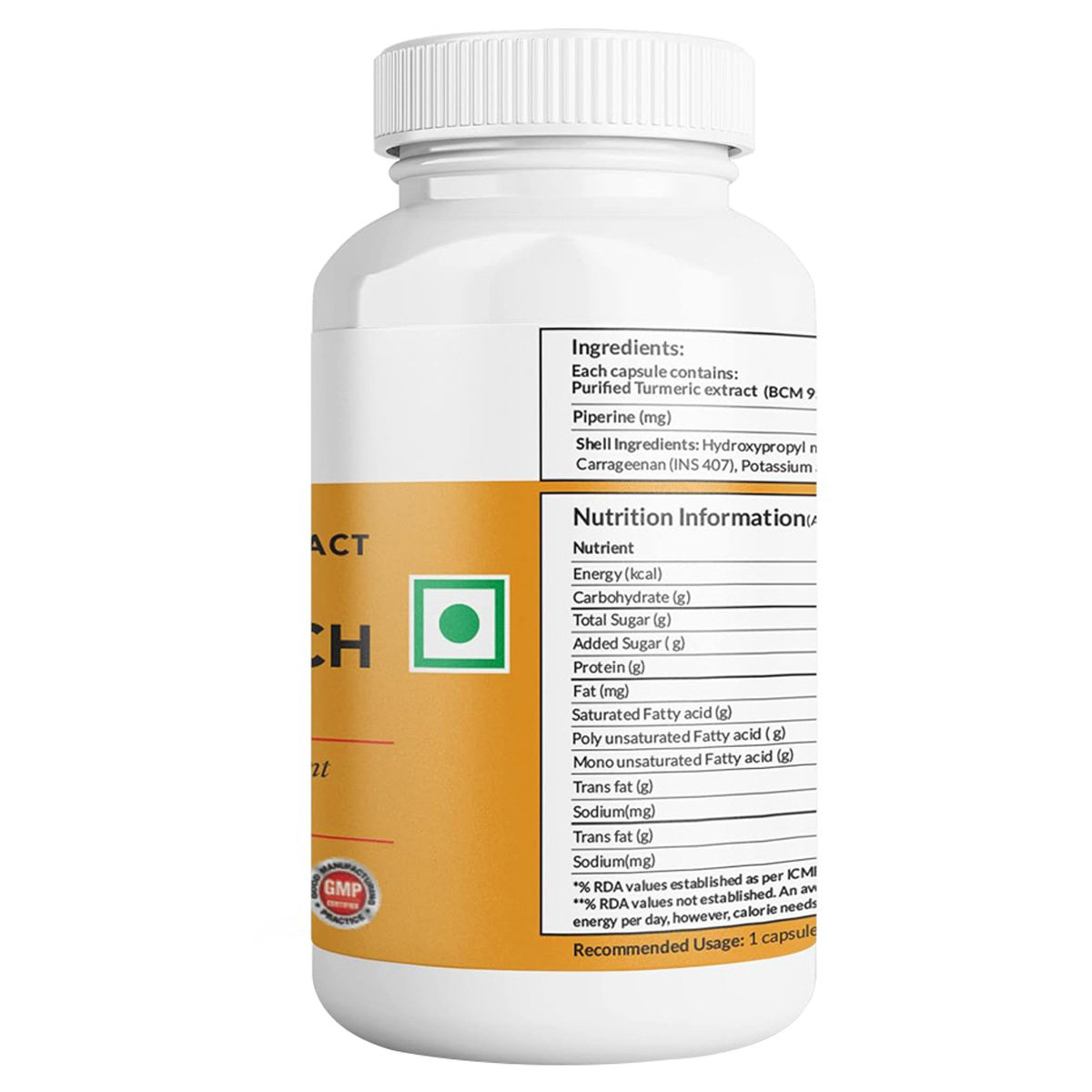 Curcumin Rich 500 mg Capsule 60's, Pack of 1 Curcumin Rich 500 mg Capsule 60's, Pack of 1