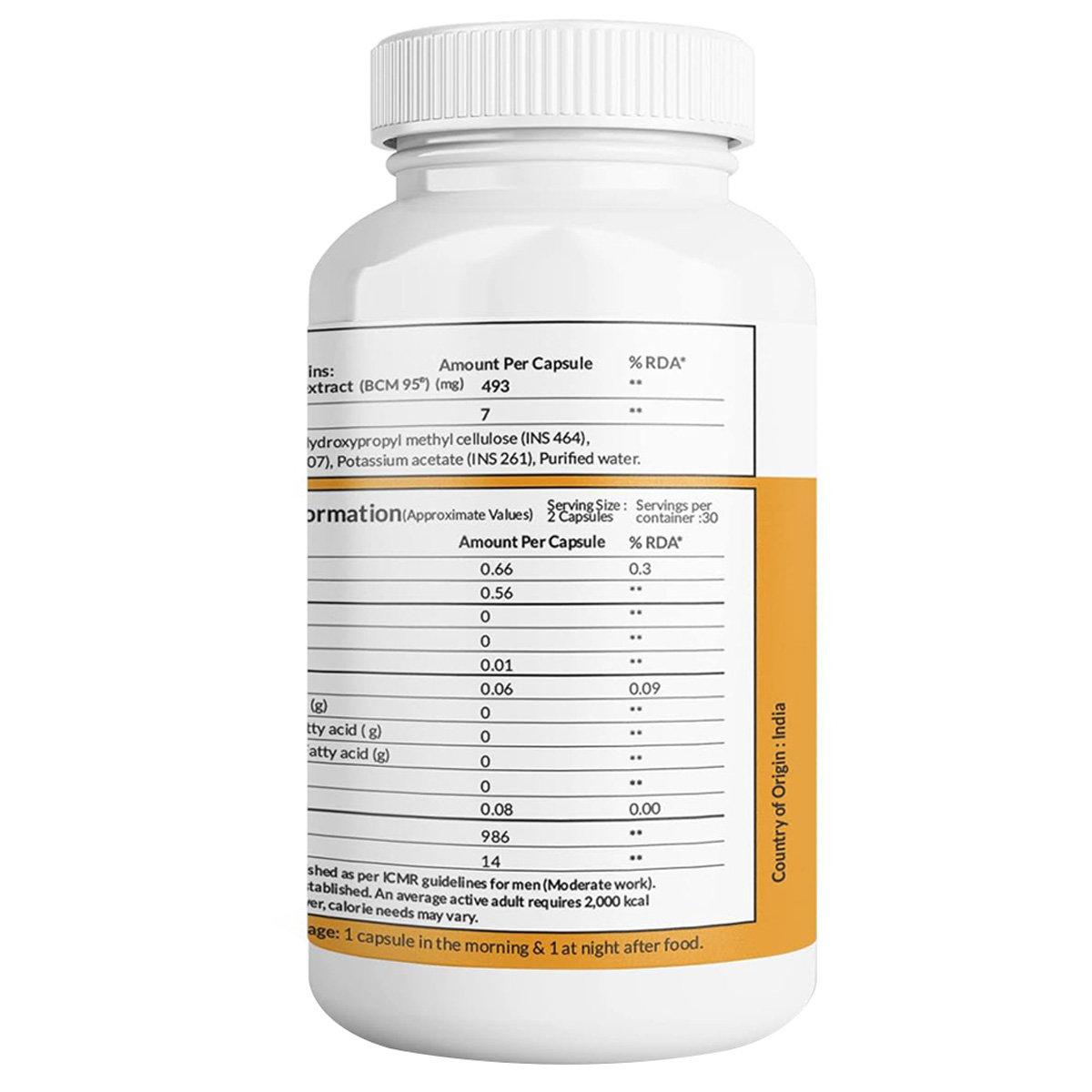 Curcumin Rich 500 mg Capsule 60's, Pack of 1 Curcumin Rich 500 mg Capsule 60's, Pack of 1