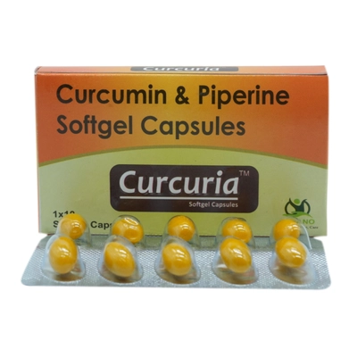 Curcuria Softgel Capsule 10's, Pack of 10 CapsuleS