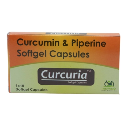 Curcuria Softgel Capsule 10's, Pack of 10 CapsuleS