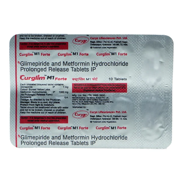 Curglim M1 Forte Tablet 10's