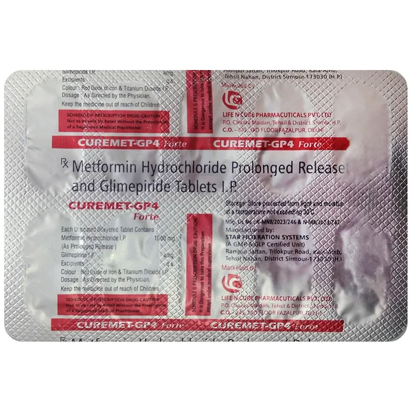 Curemet-GP4 Forte Tablet 10's