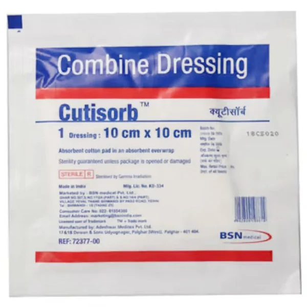 Cutisorb 10 cm x 10 cm, 1 Count, Pack of 1