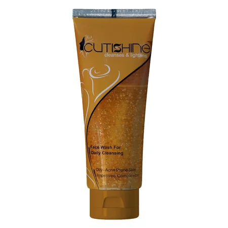 Cutishine Face Wash 70 gm | Lightens Complexion | Fights Acne & Pimple | Removes Dead Skin Cells & Excess Oil | For Daily Cleansing | For Oily to Acne Prone Skin