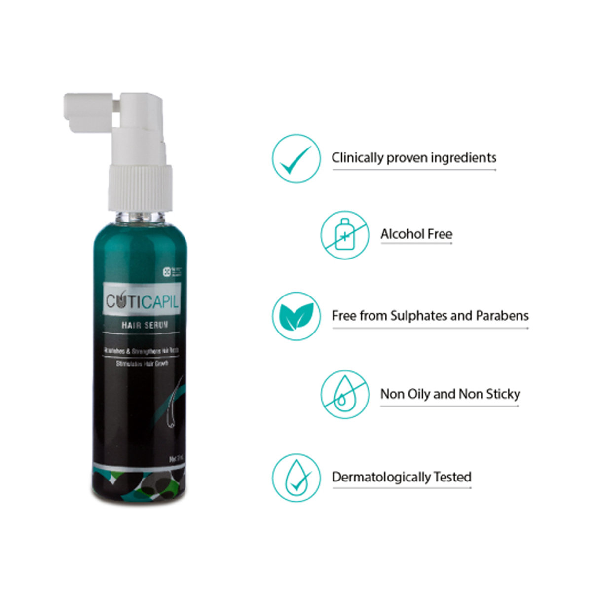 Cuticapil Hair Serum, 75 ml, Pack of 1 Cuticapil Hair Serum, 75 ml, Pack of 1