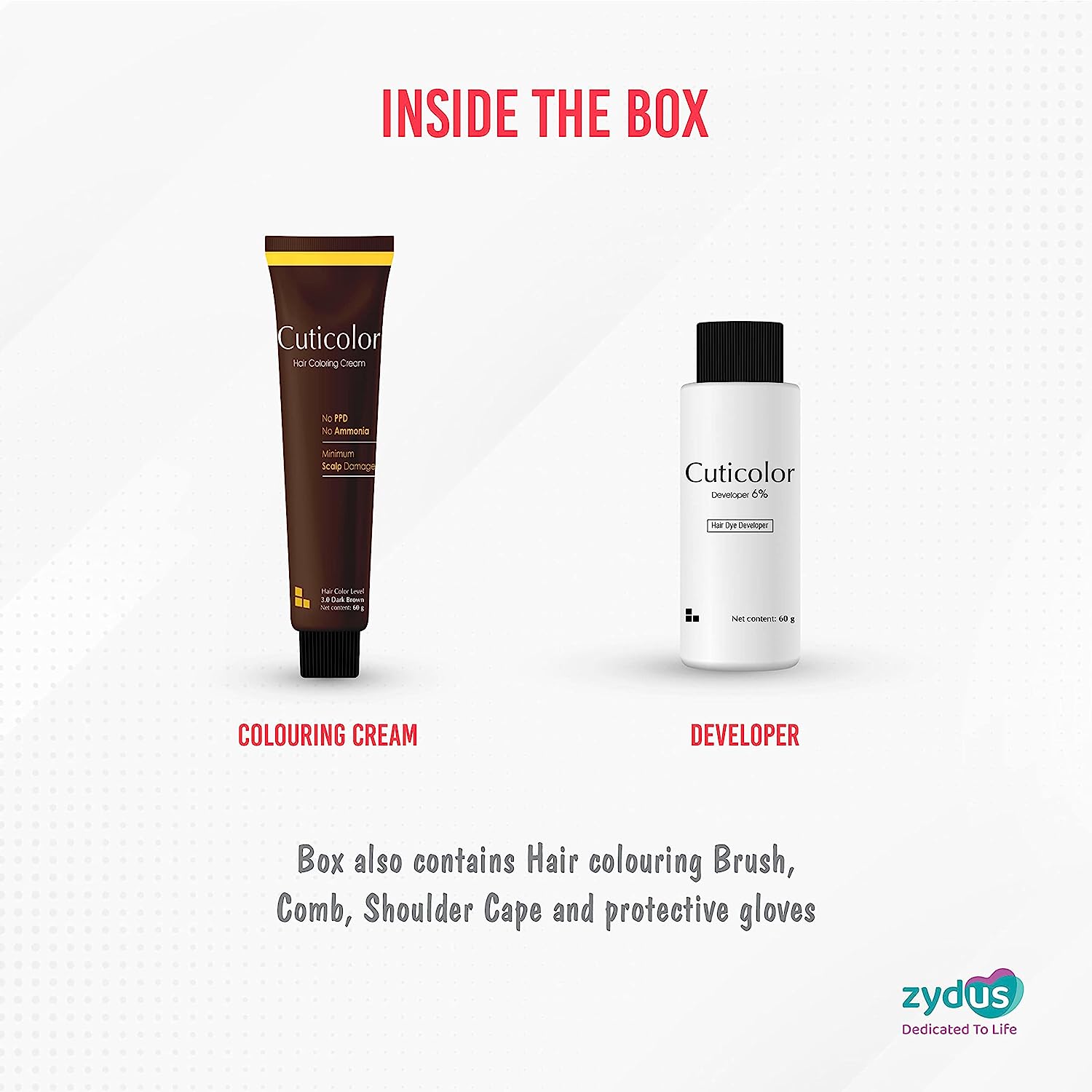 Cuticolor Hair Coloring Cream Dark Brown, 60 gm, Pack of 1 Cuticolor Hair Coloring Cream Dark Brown, 60 gm, Pack of 1