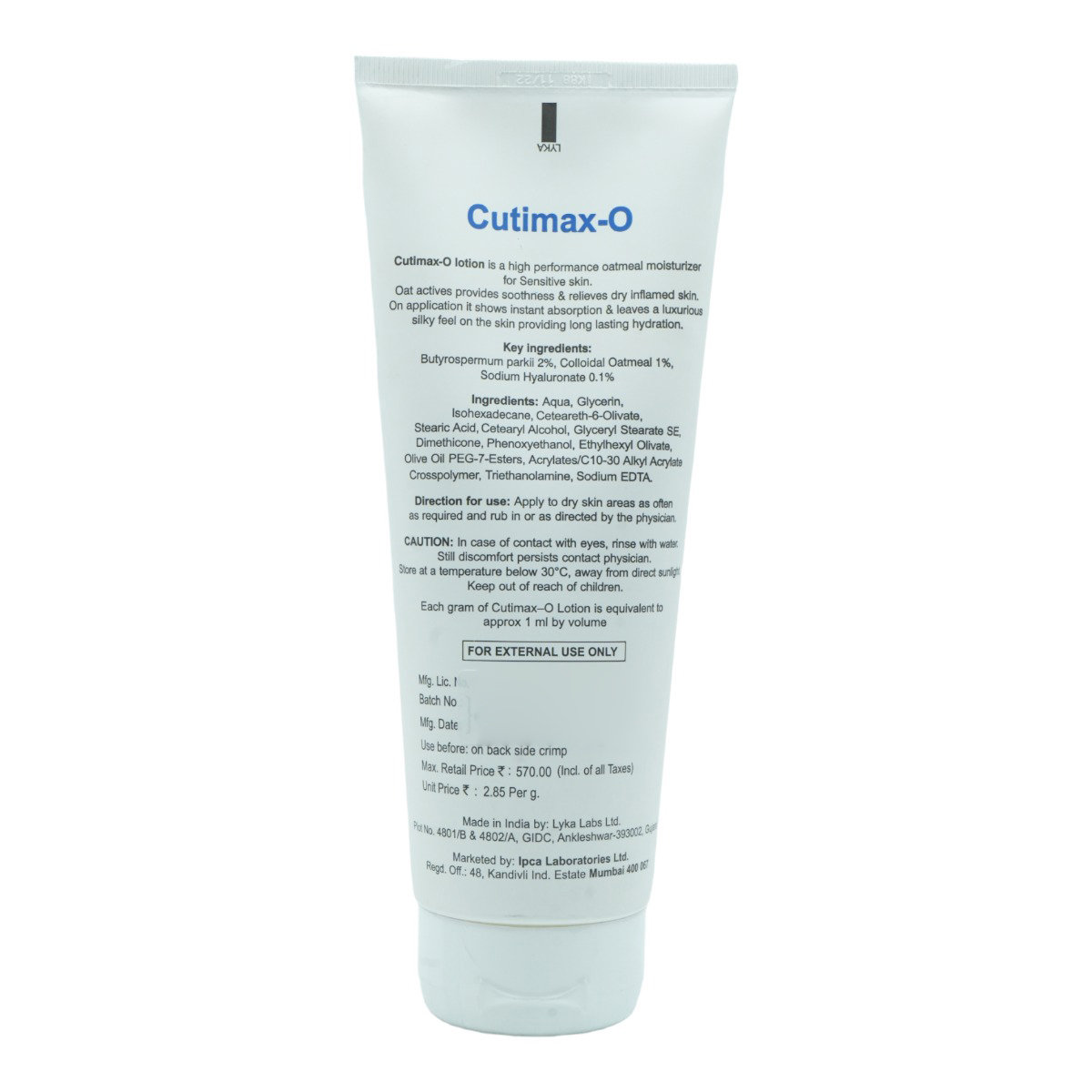 Cutimax-O Lotion 200 gm, Pack of 1 Cutimax-O Lotion 200 gm, Pack of 1
