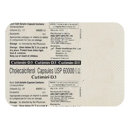 Cutimin-D3 60K Softgel Capsule 4's