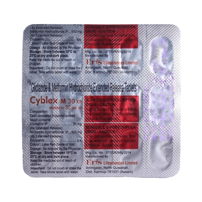 Cyblex M 30 XR Tablet 15's, Pack of 15 TABLETS