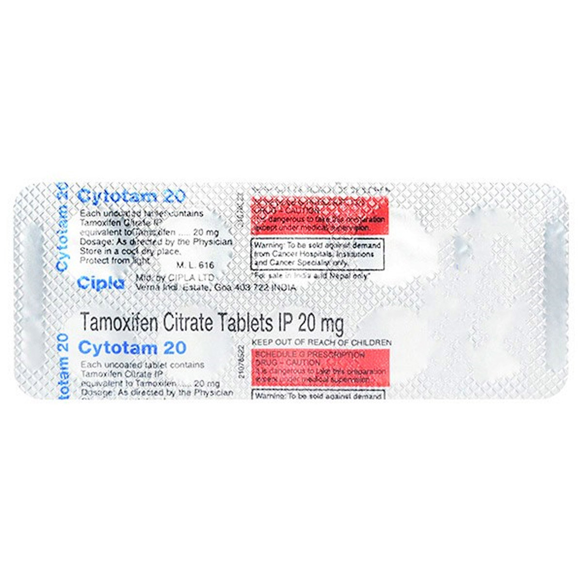 Cytotam 20 Tablet 10's, Pack of 10 TABLETS Cytotam 20 Tablet 10's, Pack of 10 TABLETS