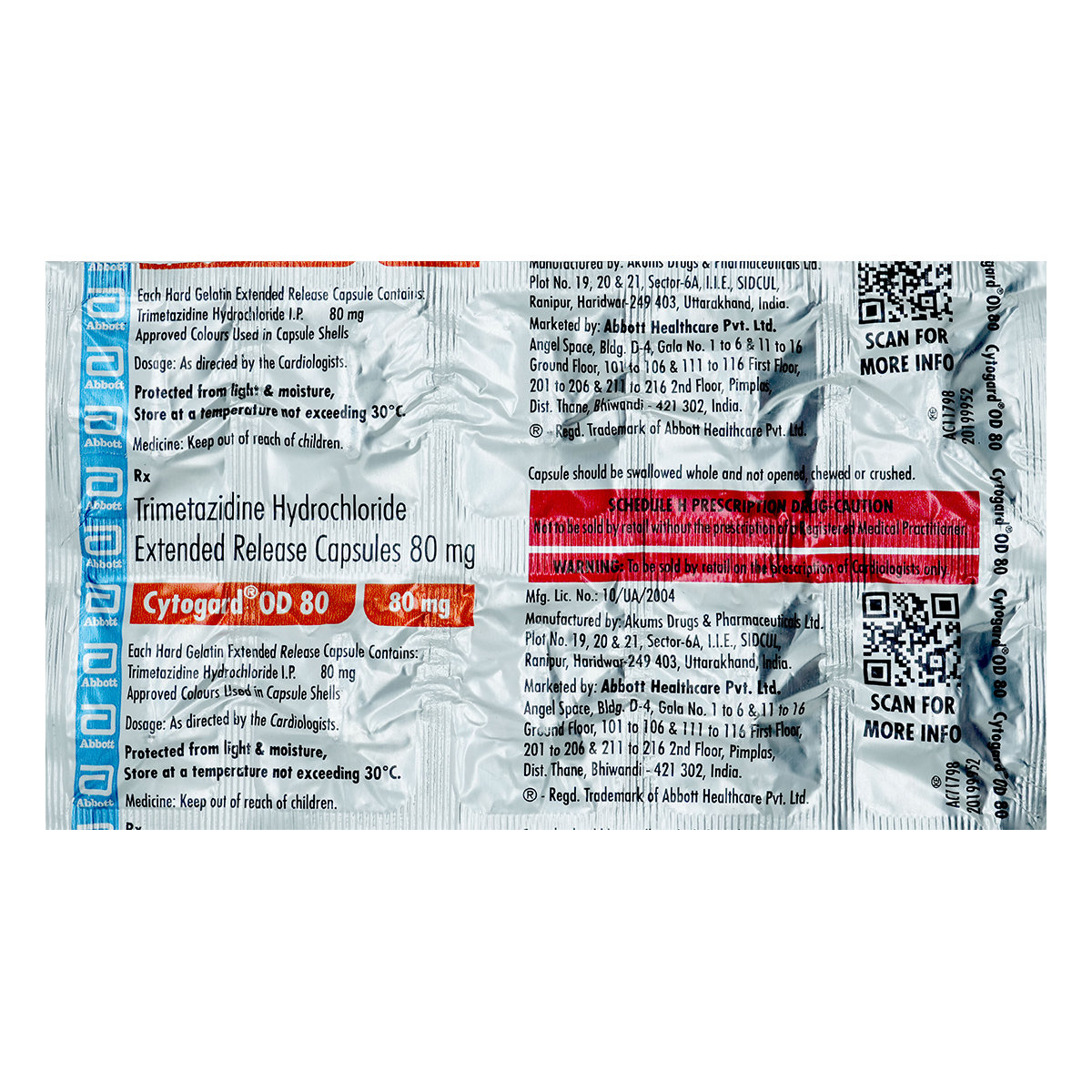 Cytogard OD 80 mg Capsule 10's, Pack of 10 CapsuleS Cytogard OD 80 mg Capsule 10's, Pack of 10 CapsuleS