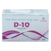 D-10 Anti-Acne Bar, 75 gm, Pack of 1