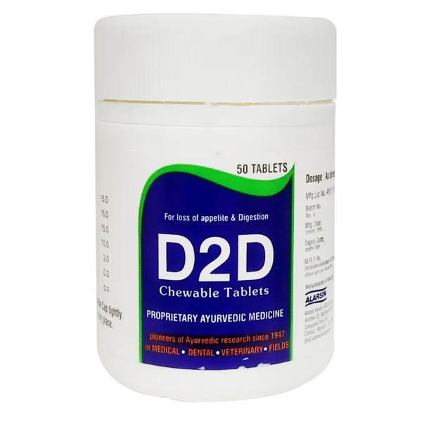 Alarsin D2D, 50 Tablets, Pack of 1