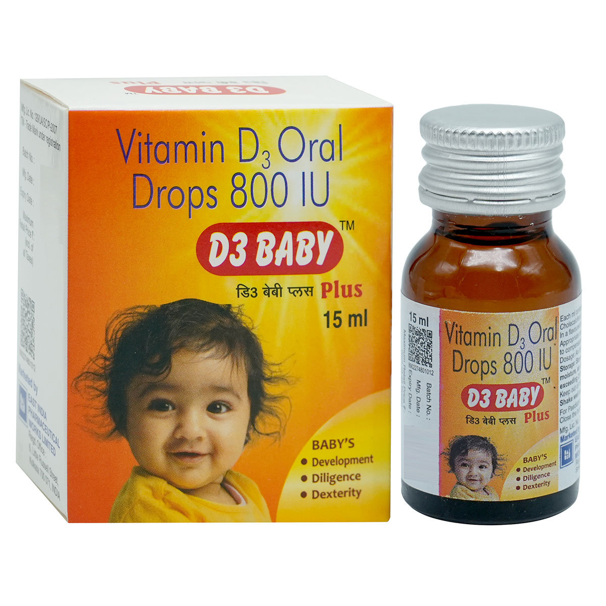 D3 Baby Plus Oral Drops 15 ml, Pack of 1 D3 Baby Plus Oral Drops 15 ml, Pack of 1