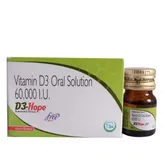 D3-Hope 60K Sugar Free Butterscotch Flavour Oral Solution 5 ml, Pack of 1 SOLUTION