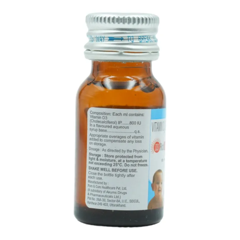 Buy D3 Rich 800 IU Drops online | Uses, Side Effects, Price and ...