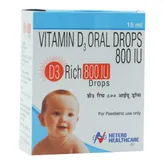 D3 Rich 800 IU Drops 15 ml, Pack of 1 Drops