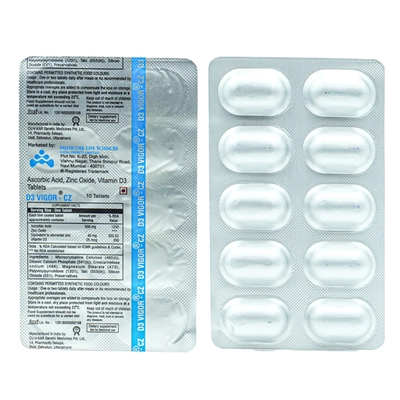 D3 Vigor-CZ Tablet 10's, Pack of 10 TABLETS